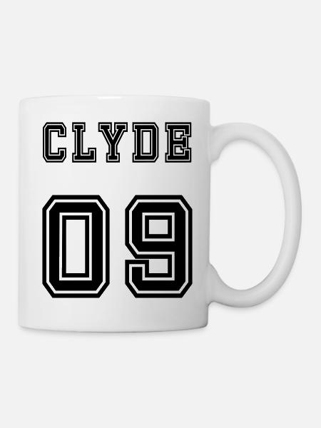 Clyde Rückseite - Tasse - Weiß