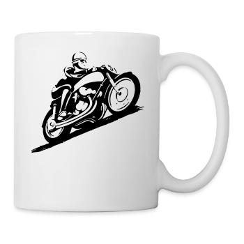 Moto Classic Bike019 - Mug blanc - blanc - Droite