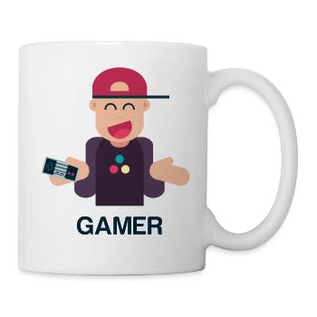 Friendly Gamer - Mug blanc - blanc - Droite