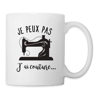 Je peux pas - j'ai couture - Mug blanc - blanc - Droite