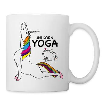 YOGA UNICORN - POSITION COBRA - Mug blanc - blanc - Droite