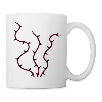 flower_thorns_2c - Mug blanc - blanc - Droite