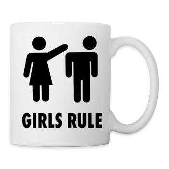 Girls Rule - Tasse - Weiß - Rechts