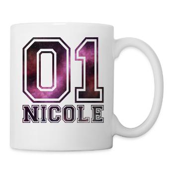 Nicole Name - Tasse - Weiß - Rechts