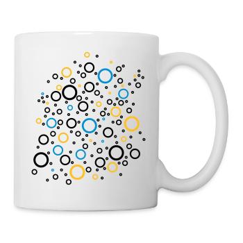 Colour Bubbles - Tasse - Weiß - Rechts