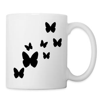 butterflies butterfly - Mug - white - Right
