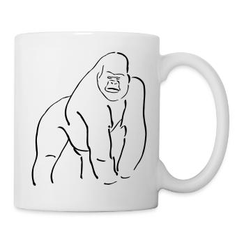 Affen Collection - Tasse - Weiß - Rechts