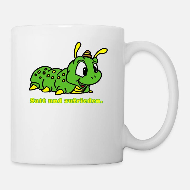 Raupe - Tasse - Weiß