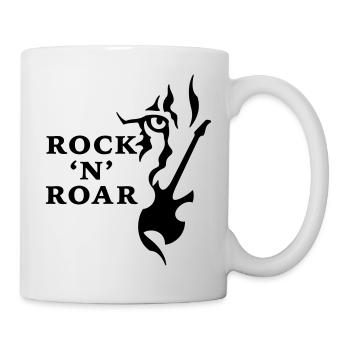 Rock & Roar (monochrome) - Tasse - Weiß - Rechts