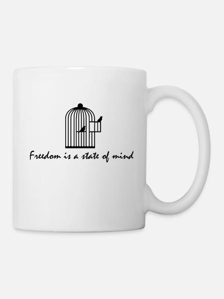 Freiheit - Tasse - Weiß