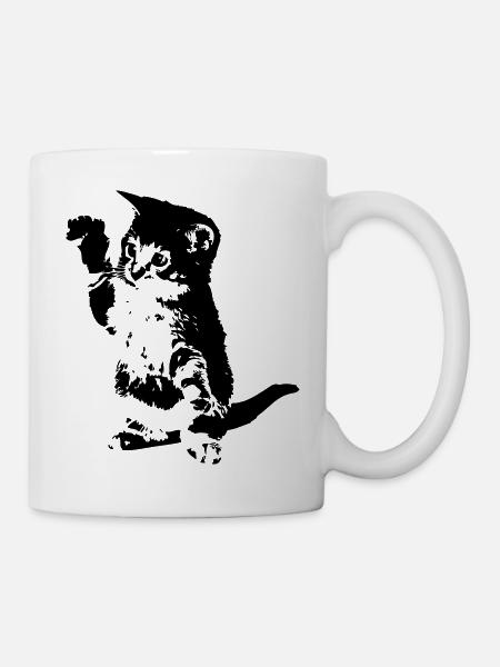 Katze - Tasse - Weiß