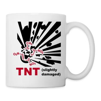 TNT - Explosion - Mug blanc - blanc - Droite