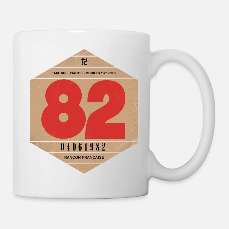 Vignette automobile 1982 - Mug blanc - blanc