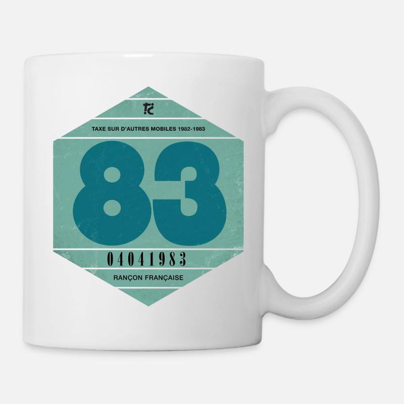 Vignette automobile 1983 - Mug blanc - blanc