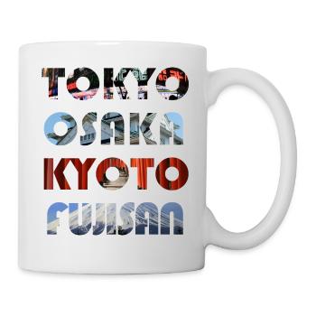 Japan's Metropolen - Tasse - Weiß - Rechts