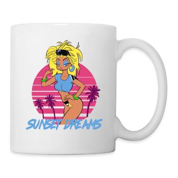 Sunset Dreams Pinup Yellow - Mug - white - Right