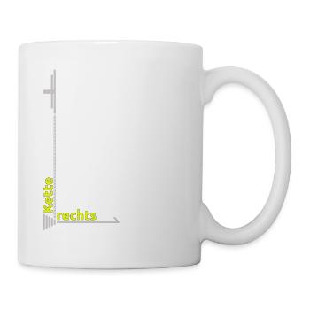 Chaîne appartient à la droite - Mug blanc - blanc - Droite
