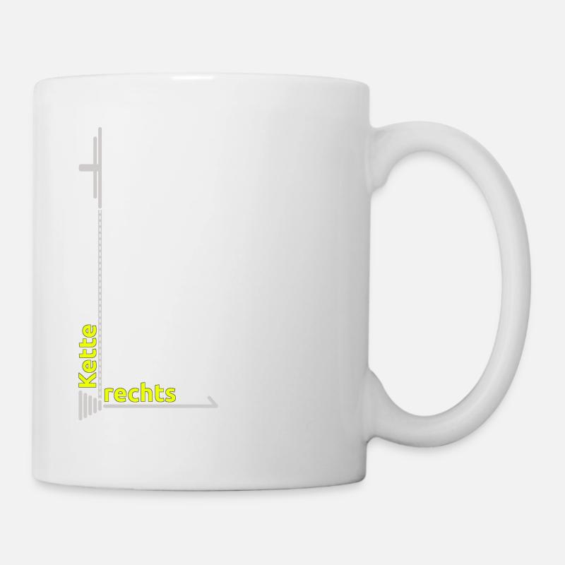 Kette gehört auf die rechte Seite - Tasse - Weiß