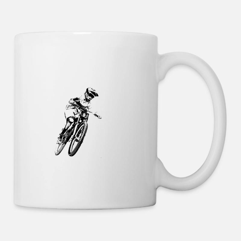 vélo de temps déchiqueteuse - Mug blanc - blanc