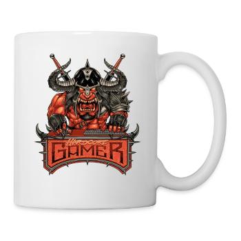 Nerd Gamer Designs MOAB Sword Devil Dämon Fighter - Tasse - Weiß - Rechts