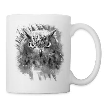 OWL black white - Mug - white - Right