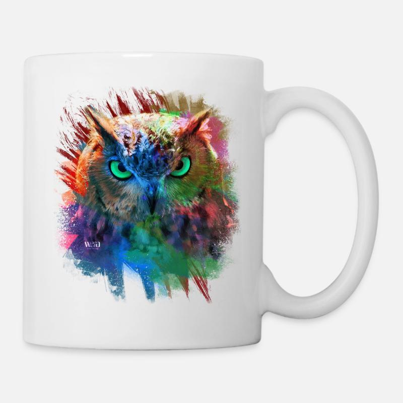 OWL multi colored - Mug - white