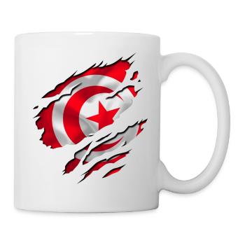 africa flag tunisia tunisie - Mug - white - Right