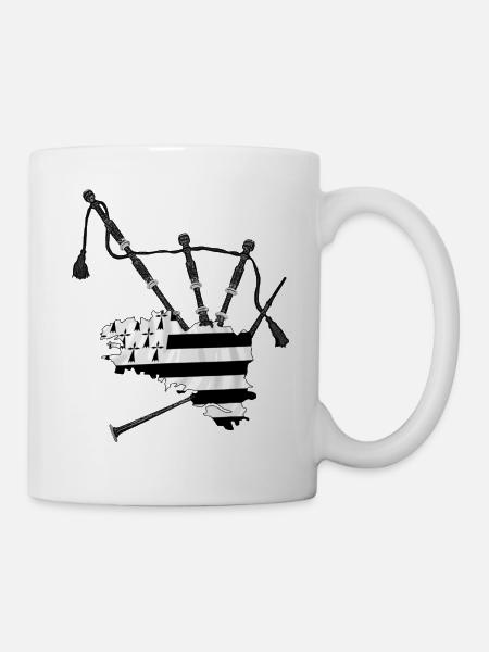 Dudelsack - cornemeuse - Tasse - Weiß