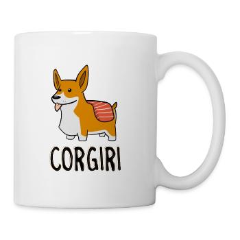 Corgiri - Funny Corgi Sushi Welsh Corgi Cardigan - Mug - white - Right