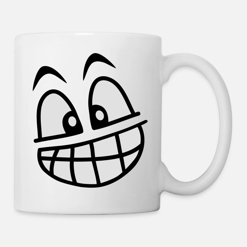 grin_face_2c - Mug blanc - blanc