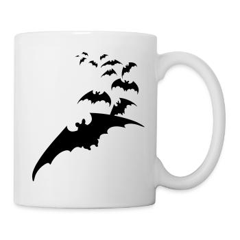 Chauve-souris vampire Halloween renard mouche - Mug blanc - blanc - Droite