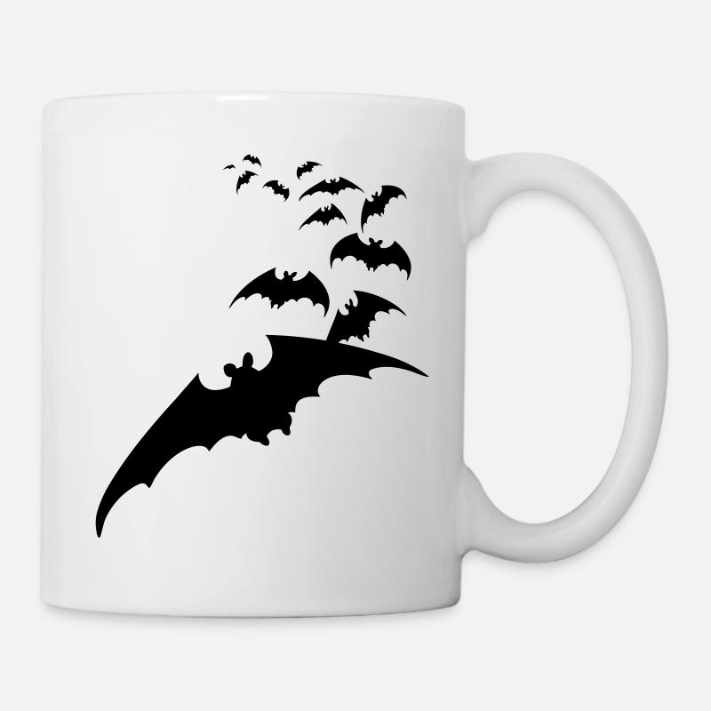 Fledermaus Flughund Vampir Halloween Tier fliegen - Tasse - Weiß