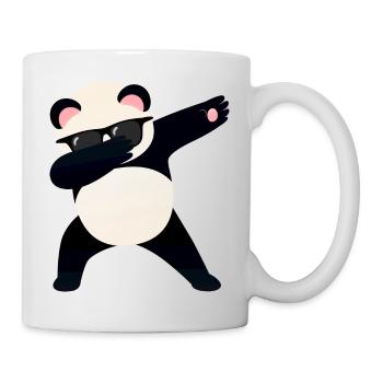 Dabbing Panda With Sunglasses - Cool Gift - Tasse - Weiß - Rechts