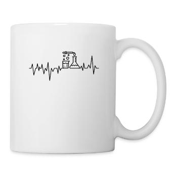Chimiste Shirt · Heartbeat · Laboratoire · Sciences - Mug blanc - blanc - Droite