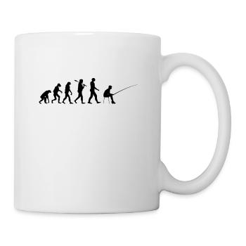 Angler Evolution fishing gift - Mug - white - Right