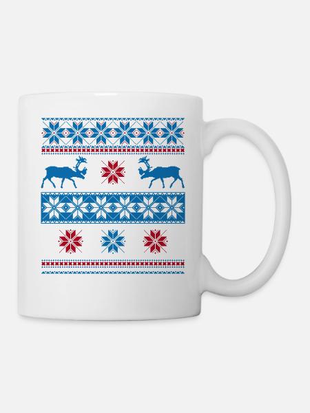 Norwegian sweater - Mug - white
