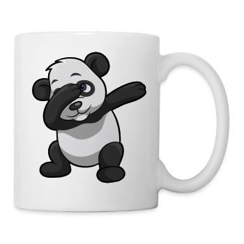 panda tamponnant ours enfant drôle de cadeau d'anniversaire - Mug blanc - blanc - Droite