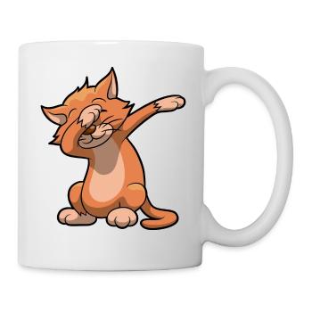 danse dab Chat drôle de cadeau d'anniversaire - Mug blanc - blanc - Droite