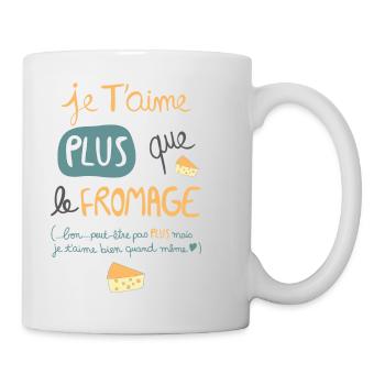 fromage - Mug blanc - blanc - Droite