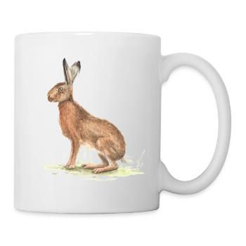 Hase - Tasse - Weiß - Rechts