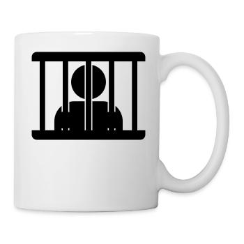 Hinter gittern - Tasse - Weiß - Rechts