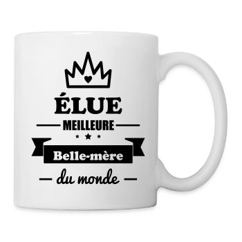 Meilleure belle-mère,cadeau belle mère - Mug blanc - blanc - Droite