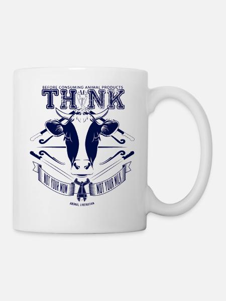 Nicht deine Mutter, nicht Ihre Milch (blau) - Tasse - Weiß
