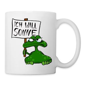 Sonnenfrosch - Tasse - Weiß - Rechts