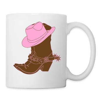 ROSA COWBOY STIEFEL - Tasse - Weiß - Rechts