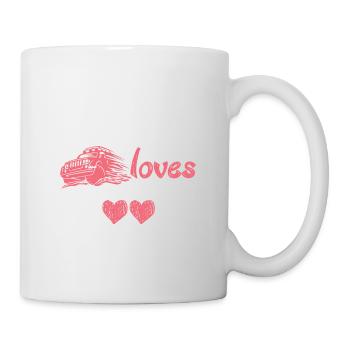 Jeep Fahrerin Liebe Geländewagen Offroad Geschenk - Tasse - Weiß - Rechts