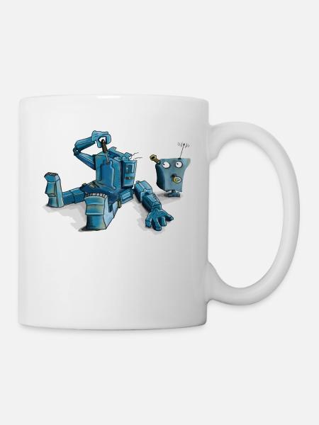 Roboter - Tasse - Weiß