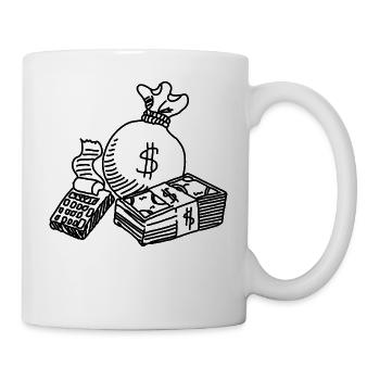 Money - Tasse - Weiß - Rechts