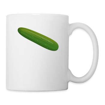 Gurke - Tasse - Weiß - Rechts