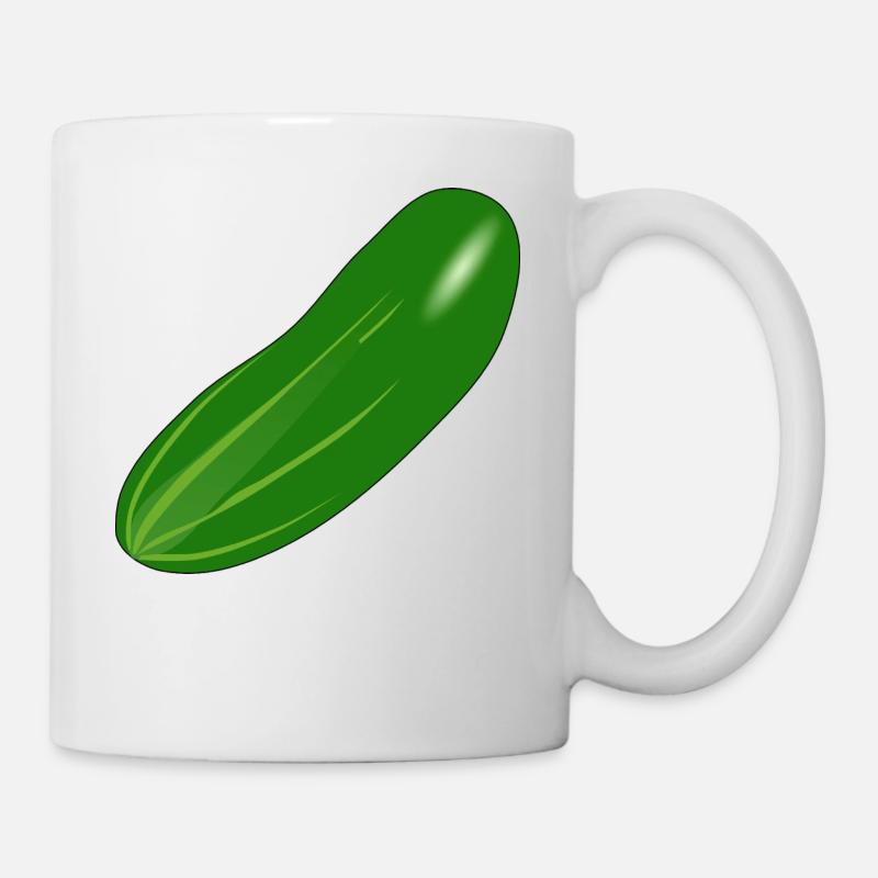 Gurke - Tasse - Weiß